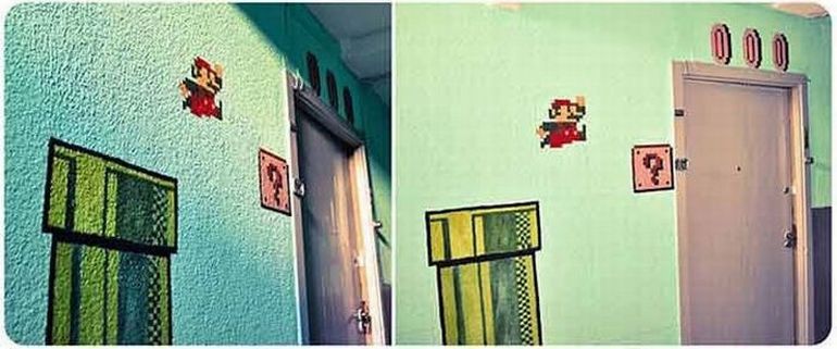 Подъезд в стиле Супер Марио. Самая смешная коллекция фотографий в интернете