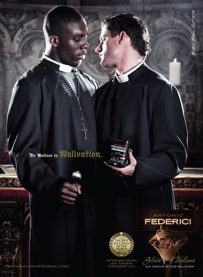 Запрещенная реклама мороженого Antonio Federici Gelato Italiano