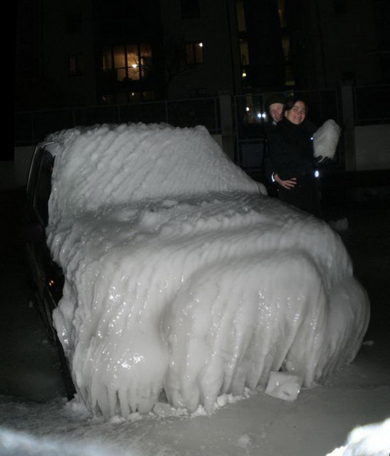 Автомобили после ледяного шторма. Улыбайся, это прикол: смешные картинки для улыбки