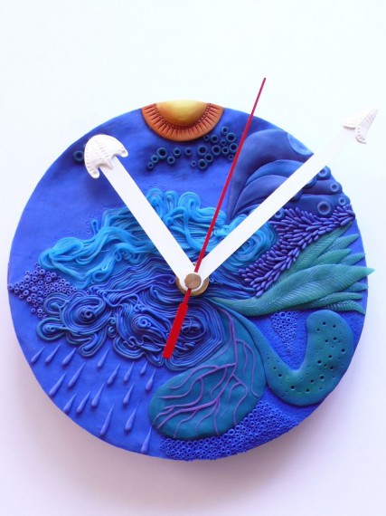 Необычные настенные часы из полимера. Смешные шутки и улыбки в картинках на нашем сайте